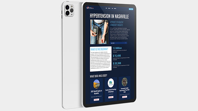 belmont university data department website mockup desktop tablet mobile